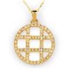 Natural 2.0 ctw Diamond Necklace 14K Yellow Gold