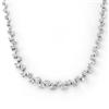 Natural 10.0 ctw Diamond Necklace 14K White Gold