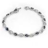 Genuine 4.82 ctw Sapphire & Diamond Bracelet 10K Gold