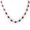 Image 1 : Genuine 27.0 ctw Ruby & Diamond Necklace White Gold
