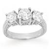 Natural 1.50 ctw Diamond Ring 14K White Gold