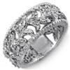 Natural 1.0 ctw Diamond Ring 14K White Gold