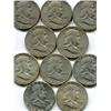 Lot of 10 Franklin 90% Silver Half Dollars