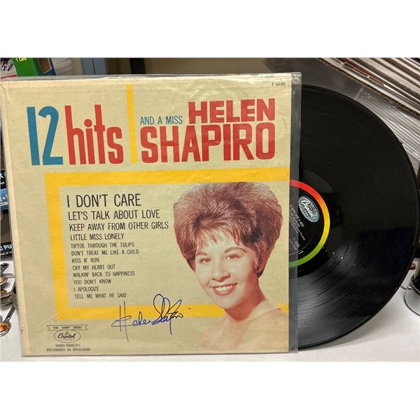 Helen Shapiro - 12 Hits and a Miss Autographed Vinyl LP Capitol T 6030 1963