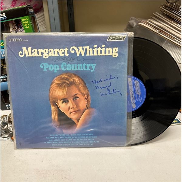 Margaret Whiting - Pop Country Autographed Vinyl LP Record London PS 527