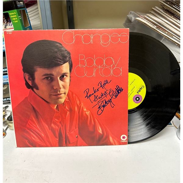 Autographed Bobby Curtola - Changes Vinyl LP Album Capitol ST 6354