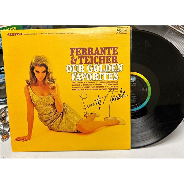 Autographed Ferrante & Teicher - Our Golden Favorites Vinyl LP UAS 6556