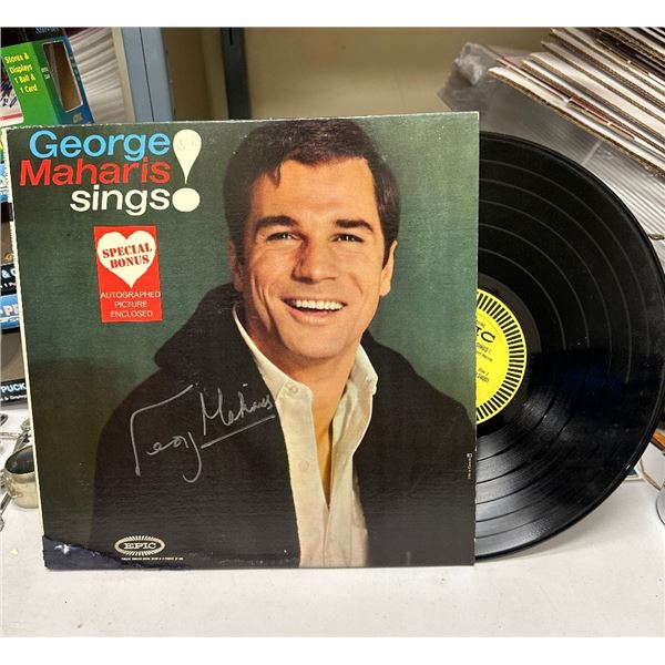 George Maharis Sings! Vinyl LP Record 1962 Epic LN 24001 w/ Autographed Pic