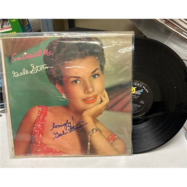 Gale Storm - Sentimental Me Autographed Vinyl LP Record Dot DLP 3017