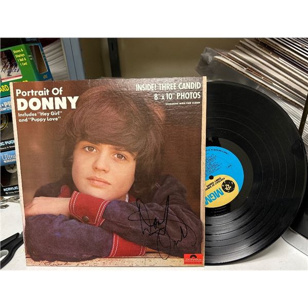 Donny Osmond - Portrait Of Donny (Vinyl LP, 1972, MGM) Autographed
