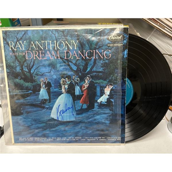 Ray Anthony - Plays for Dream Dancing SIGNED Vinyl LP Record Capitol T-723