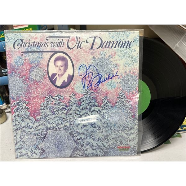 Signed Vic Damone - Christmas with Vic Damone Vinyl LP Record (1981)