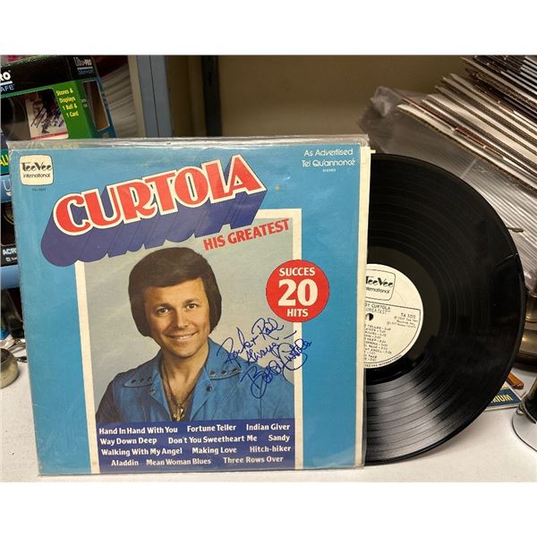 Autographed Bobby Curtola - His Greatest 20 Hits Vinyl LP Record TA-1071