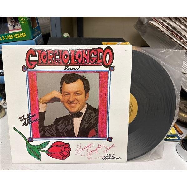 Giorgio Longo - The Love Album Autographed Vinyl LP Record Tenor LSI 1000