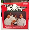 Image 1 : The Mills Brothers - The Best Of 20 Greatest Hits Vinyl LP Record TA-1073