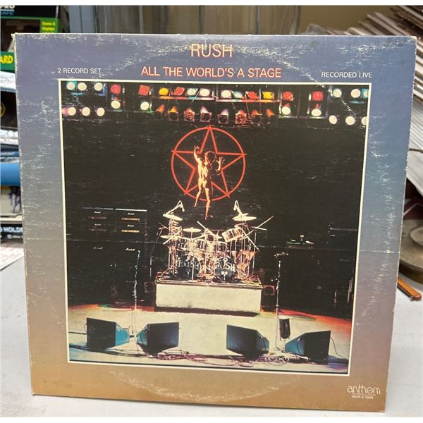 Rush - All The World's A Stage (2x Vinyl LP, 1976, Anthem ANR-2-1005, Live)