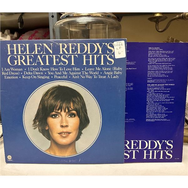 Helen Reddy's Greatest Hits Vinyl LP Record Compilation 1975 Capitol ST-11467