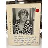 Image 1 : Shani Wallis Autographed Photo in Folder with Handwritten Note to Bernie