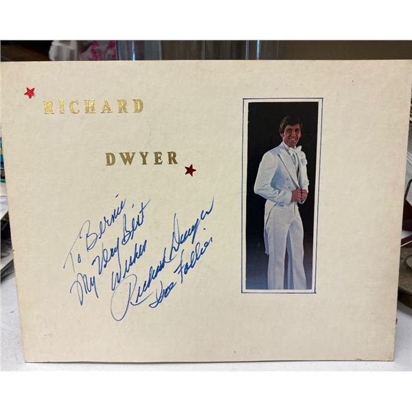 Richard Dwyer 'Mr. Debonair' Ice Follies Autographed Signed Photo Folder