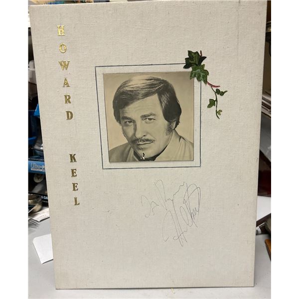 Howard Keel Autographed Photo on 12x16 Grumbacher Canvas Board Memorabilia
