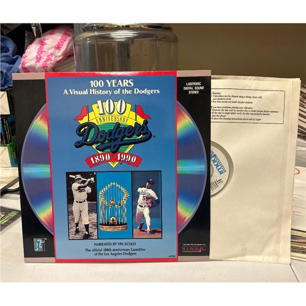 100 Years: A Visual History of the Dodgers LaserDisc (1990) Vin Scully