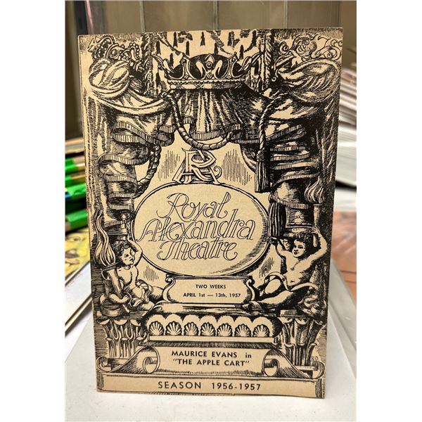 Vintage 1957 Royal Alexandra Theatre Program The Apple Cart Maurice Evans