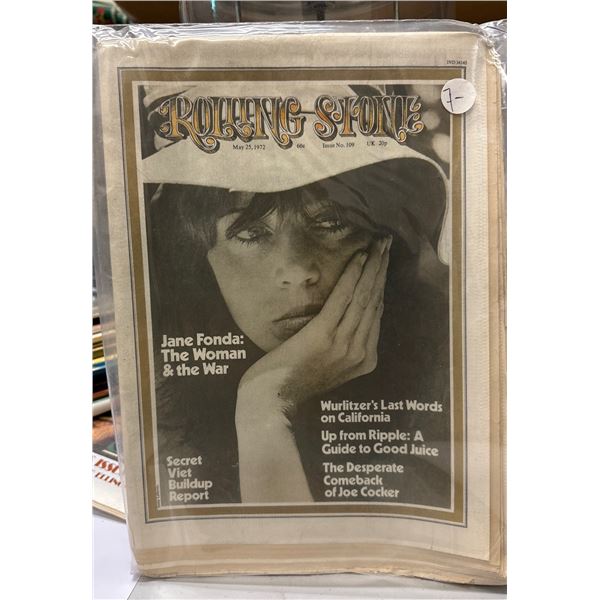 Rolling Stone Magazine May 25 1972 Issue 109 Jane Fonda Anti-War Cover