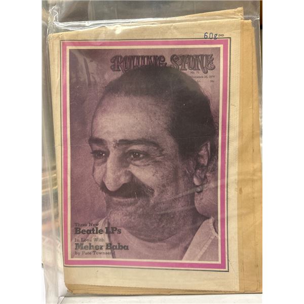 Rolling Stone Magazine #71 Meher Baba by Pete Townshend Nov 26, 1970