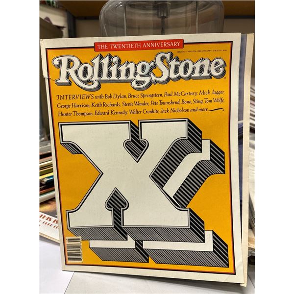 Rolling Stone Magazine 20th Anniversary Issue 512 Nov-Dec 1987 Dylan