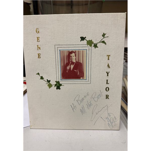 Gene Taylor Autographed Photo on Grumbacher Canvas Board Signed 1980