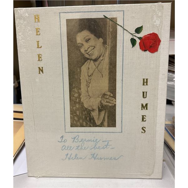 Helen Humes Autographed Signed Photo on 10x12 Grumbacher Canvas Board