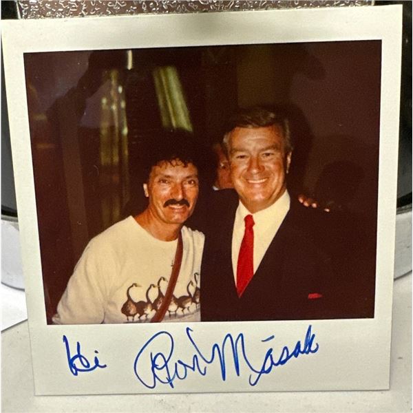 Ron Masak Autographed Polaroid Photo