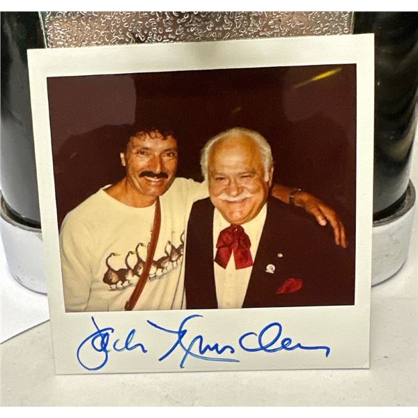 Jack Klugman Hand-Signed Polaroid Photo with Jackie Gleason