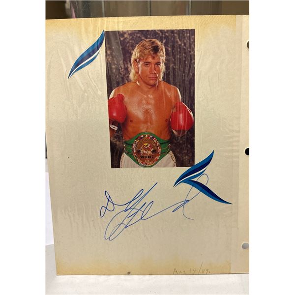 Donny Lalonde Autographed Photo 1989 WBC Champion Boxer Signed Memorabilia