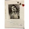 Image 1 : Cyd Charisse Autographed 1986 Photo on 14x18 Grumbacher Canvas Board