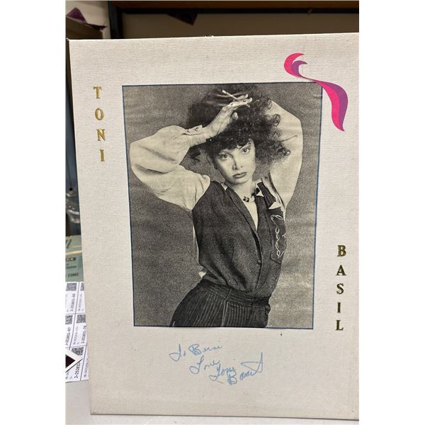 Autographed Toni Basil Photo on 12x16 Grumbacher Canvas Foundation Board