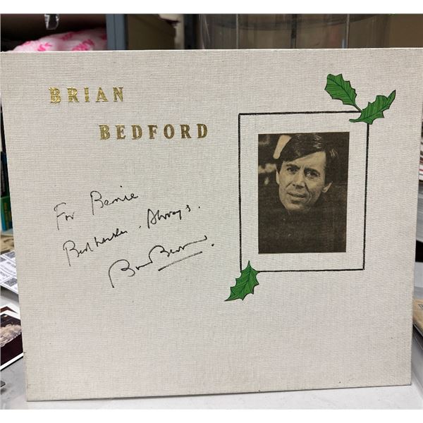 Brian Bedford Signed Autograph 12x14 Grumbacher Canvas Board with Photo