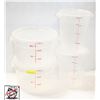 Image 1 : 4 CAMBRO ROUND FOOD STORAGE CONTAINER W/ LIDS