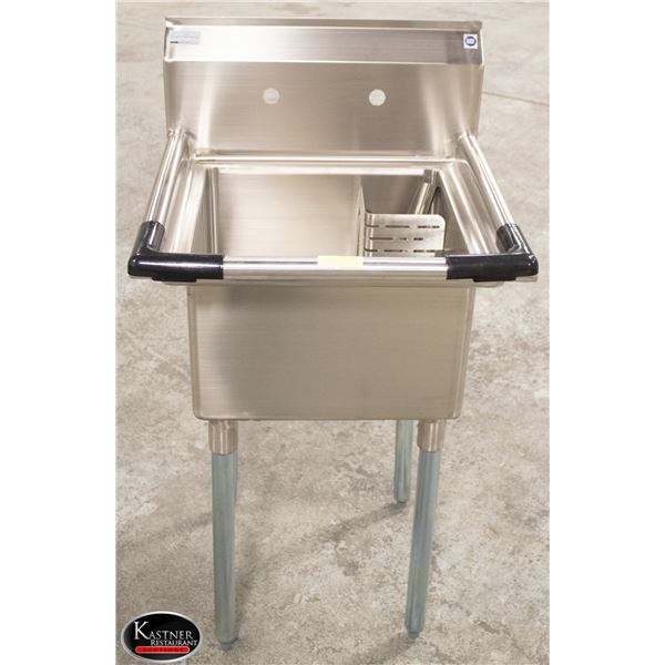 NEW S/S CHEFS MATE SINGLE 18"X18"X11" WELL SINK