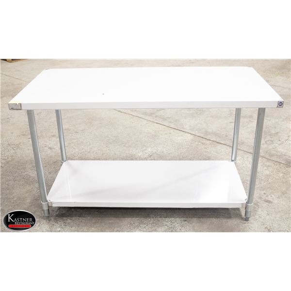 NEW 30" X 60"  18GA STAINLESS STEEL WORK TABLE W/