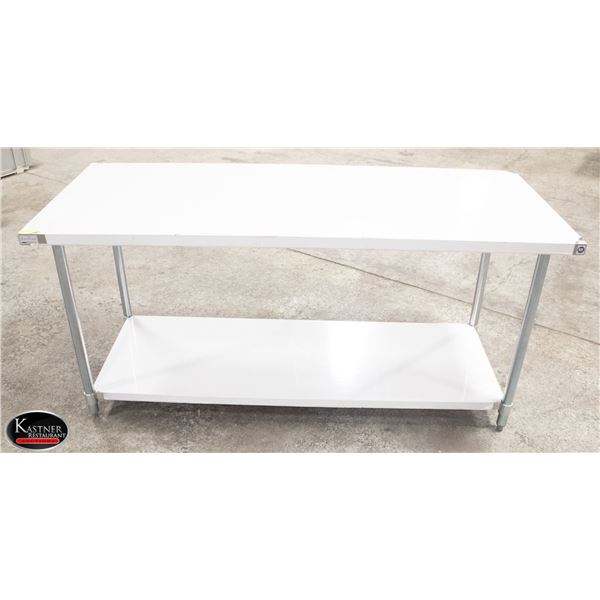 NEW 30" X 72" 18 GA STAINLESS STEEL WORK TABLE W/