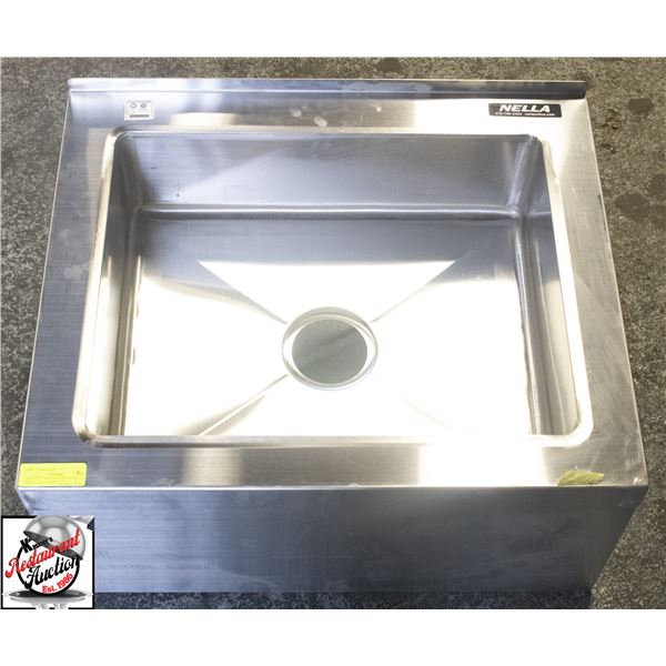 NELLA 25" X 21" X 11.5" STAINLESS STEEL MOP BASIN