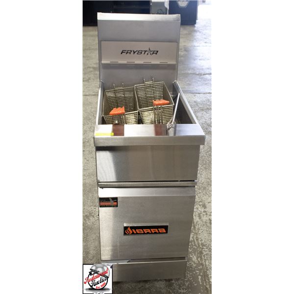 NEW SIERRA FRYSTAR 400 NATURAL GAS DEEP FRYER