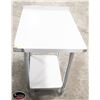 Image 1 : NEW 30" X 36" S/S WORK TABLE  W/ 2"  BACK SPLASH &