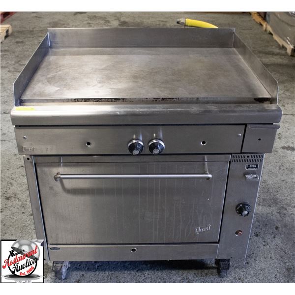 QUEST 36" FLAT TOP GRILL ON TOP 36" OVEN