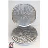 7 NEW 14" ALUMINUM PERFERATED PIZZA PANS