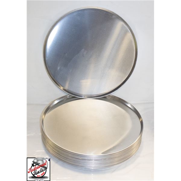 19 NEW 16  ALUMINUM PIZZA PANS