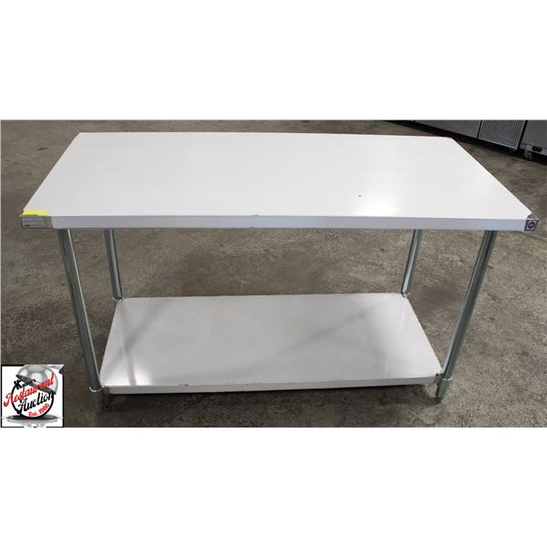 NEW 30" X 60" X 35" S/S WORK TABLE W/ UNDERSHELF