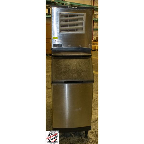 SCOTTSMAN CO322SA-1D ICE MACHINE W/ STORAGE BIN