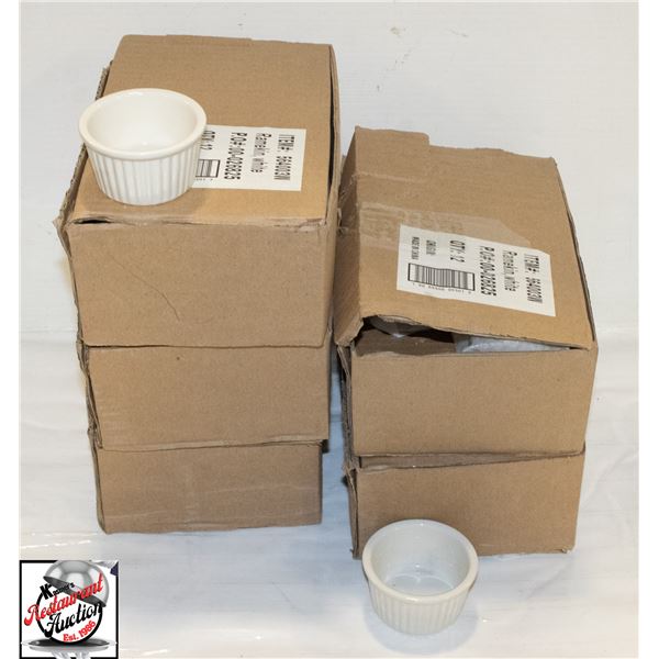 60 NEW WHITE RAMEKINS